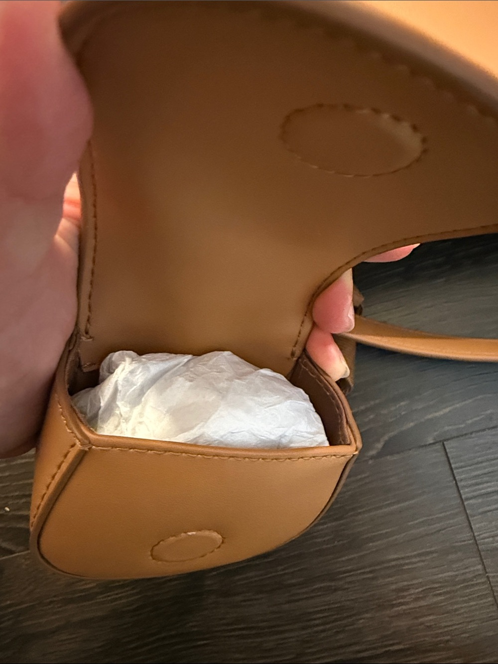 lululemon athletica Tan Leather-Look Crossbody Belt Bag with Coin Pouch - Picture 5 of 7